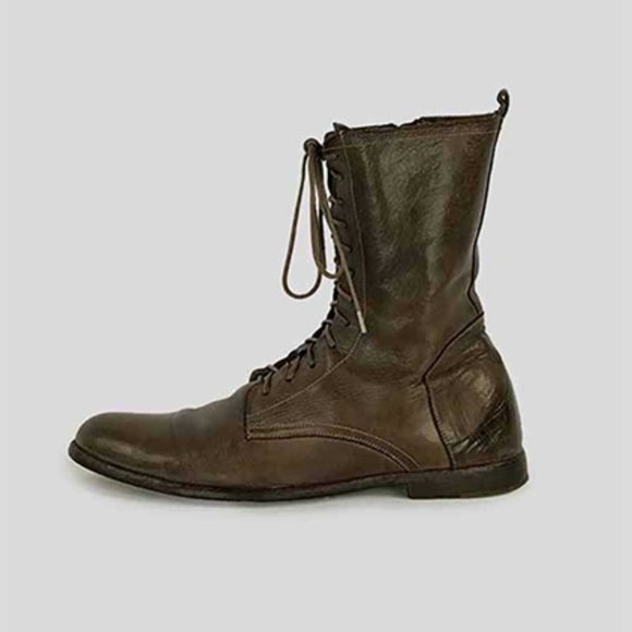 Alexander McQueen Brown Leather Boots main image 4